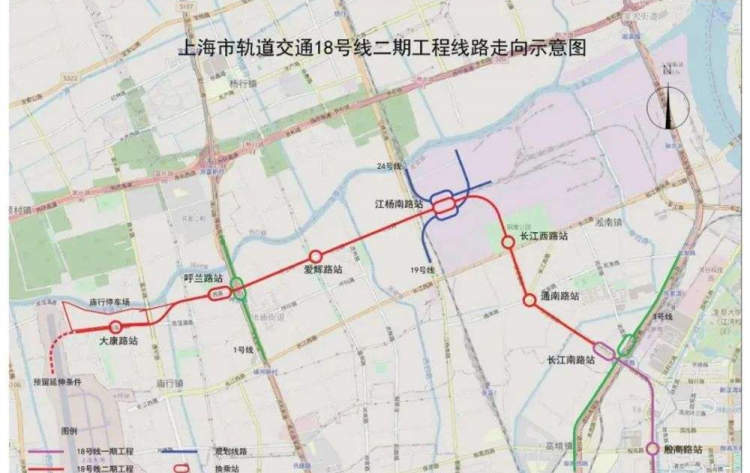 路站|好消息!地铁18号线二期实体施工!就是这6个站!