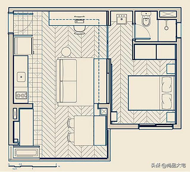 浴室柜|90后小伙买下36㎡“老破小”，翻新改造后，宽敞大气又温馨，爱了