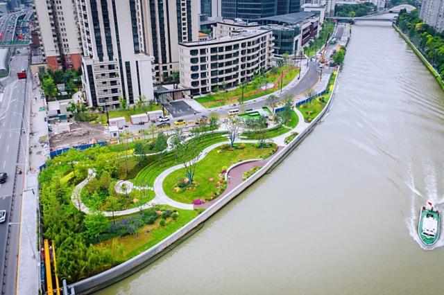 公共绿地|苏河贯通腹地这片公共绿地基本建成！集中展现精致街区风貌