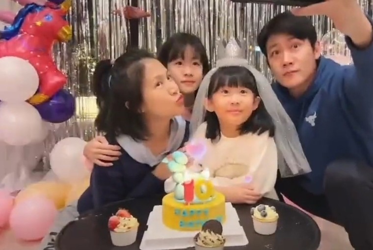 上海男人|上海男人陆毅晒全家福太温馨 45岁鲍蕾嫩似少女