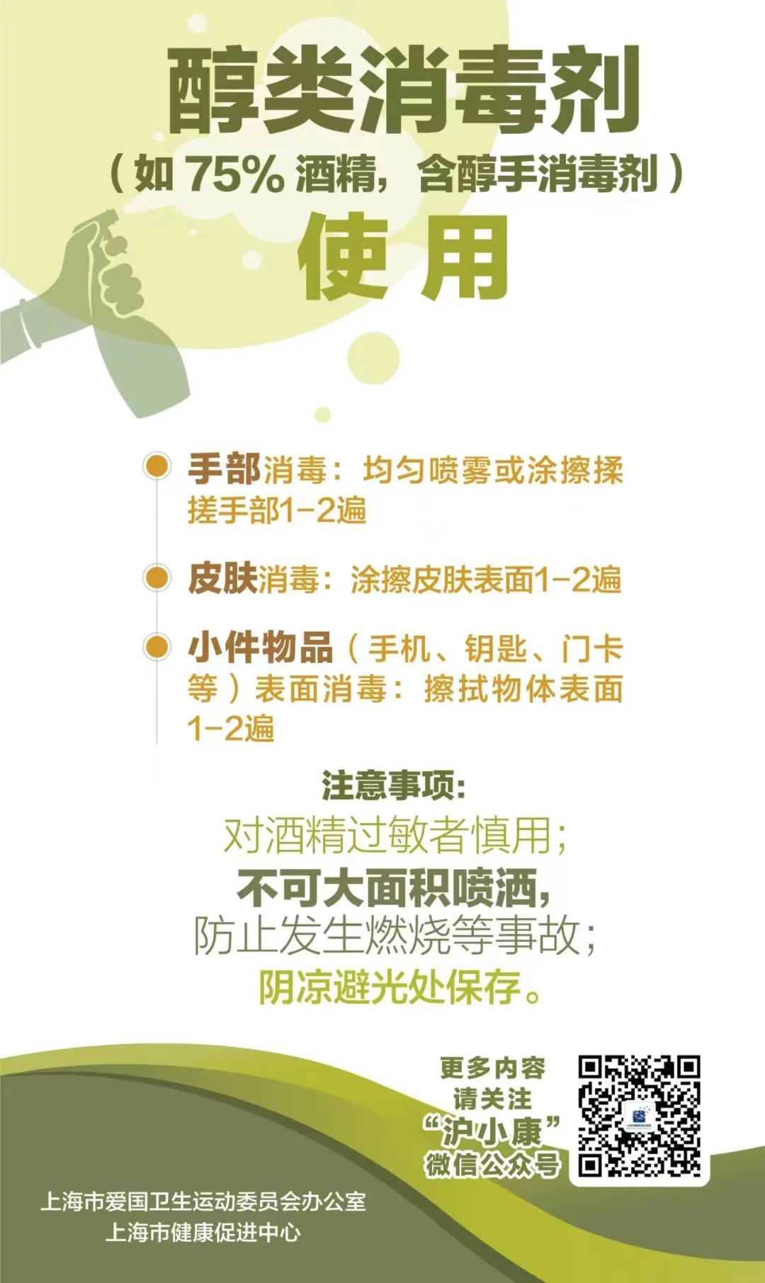 海报|消毒注意啥?消毒剂怎么用?一组海报看过来!